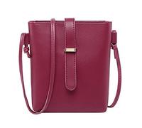 Générique Pochette Femme Bandouliere Sac Ceinture Femme Sac téléphone mode Messenger mobile sangle sac à bandoulière sac pour femmes Sac Bandouliere Femme Sac Université Femme (Red, One Size)