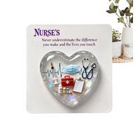 Générique Pochette Infirmière | Souvenir en Acrylique 2D Motivant - Cartes Cadeaux Inspirantes,pour Étudiants en Soins Infirmiers, Personnel Hospitalier, Aidants, Anniversaire, Noël et Occasions