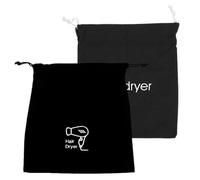 Générique Pochette Noir et Rangement Pièces 2 pour Sèche-cheveux Tissu Imperméable Cordon de Serrage Couleur Aléatoire Salle de Bain Hôtels