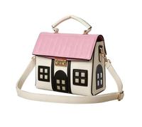 Générique Pochette Originale Sac À Main Mignon Forme Maison Cuir PU | Pochette Téléphone Bandoulière Pour Vacances Anniversaire Travail Sorties Décontractées