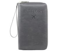 Générique Pochette Passeport,Protege Passeport mit RFID-Blocker,Protege et Etiquette Valise Set, Porte Passeport,Essentiels de Voyage,Protège Passeport avec RFID Protection Passeport Etui (D)