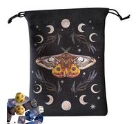 Générique Pochette pour Cartes De Tarot | Pochette Bijou À Cordon | Rangement pour Dés, Bijoux, Cristaux pour Maison, Divination, Jeu de Cartes, Halloween, Débutants, Oracle et