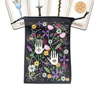 Générique Pochette Pour Cartes de Tarot,Pochette de Voyage Pour Bijoux Sac de Rangement - Étui Souple de Stockage pour Cartes Oracle Destiné aux Passionnés Magiciens Grand Public