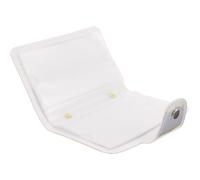 Générique Pochette pour Nail Art en Plastique Argenté Emplacements pour Cartes, Protection Optimale et Rangement Portable pour Plaques D'estampage de Nail Art