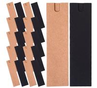Générique Pochette pour Stylo en Papier Kraft Légère et Pliable, Porte-Stylo Simple, Lot de 40 Pièces pour Bureau et Usage Quotidien
