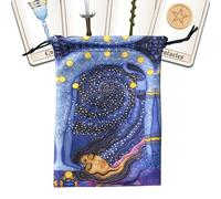 Générique Pochette Tarot À Cordon,Pochette De Stockage Portable Pour Bijoux Et Tarot - Étui Souple de Stockage pour Cartes Oracle Destiné aux Passionnés Magiciens Grand Public