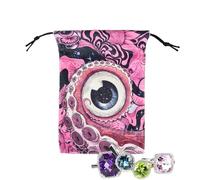 Générique Pochette Tarot | Pochette Rangement Tarot Et Porte-Dés | Accessoires Divination Organisateur pour Bijoux Cristaux Dés Bibelots | Jeu Débutants Adultes Passionnés Divination