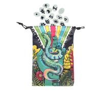 Générique Pochette Tarot | Pochette Rangement Tarot Et Porte-Dés | Accessoires Divination Organisateur pour Bijoux Cristaux Dés Bibelots | Jeu Débutants Adultes Passionnés Divination