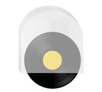 Générique Pochette Vinyle - 50 Pièces Pochettes Antistatiques à Foñd Rond | Protection Translucide En Pehd | Pochettes De Protection Anti-Poussière Pour Disques Lp Albums 33 45 Tours