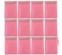 Générique Pochettes à Bulles Rose Pe Solides et Étanches pour Emballage et Expédition, Lot de 50 Pièces, pour Maison et Boutique