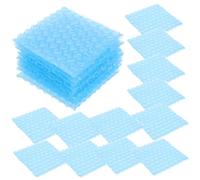 Générique Pochettes de Rembourrage à Bulles Lot de 60 10X10 CM Bleu Clair Forme Cœur Double Paroi pour Expédition et Protection Fragile