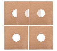 Générique Pochettes Intérieures Protection Anti-Statique Polyvalente Lot de 5 en Papier Kraft pour Disque Vinyle 12 Pouces pour Usage Domestique des Amateurs de Musique