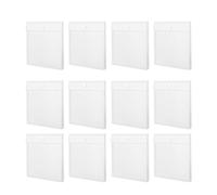 Générique Pochettes Transparentes pour Rangement Papier et Photos Lot de 12 en Pp Organisation Pratique Archivage de Fichiers de Scrapbooking pour École et Maison