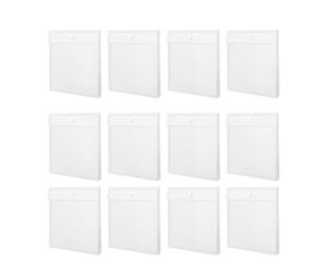Générique Pochettes Transparentes pour Rangement Papier et Photos Lot de 12 en Pp Organisation Pratique Archivage de Fichiers de Scrapbooking pour École et Maison