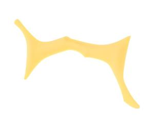 Générique Pochoir à Sourcils en Silicone Jaune Réutilisable, Outil Professionnel pour Dessiner les Sourcils sans Irritation, Accessoire de Maquillage Pratique pour Femmes