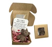 Générique Pocket Bear Hug, Compact Comfort Present, 2.17x2.17in Uplifting Love Token, Pocket-Sized Support Friend, Handmade Keepsake Plush for Adults, Kids, Friends, Lovers, Men, Care