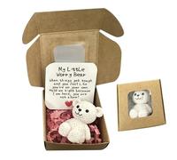 Générique Pocket Bear Hug, Handmade Keepsake Animal, Uplifting Good Luck Gift, Small Comfort Plush for Adults, Kids, Friends, Thoughtful Care Present, Miniature Bear Token, 2.17x2.17 inches