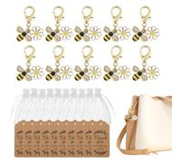 Générique Pocket Charm Keychain - Memorial Pendant for Celebration | Alloy Metal with Daisy Design, Tiny Pocket Accessory for Women Men, Keepsake Gift for Wedding Graduation Party Birthday