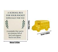 Générique Pocket Hug Cards, Inspirational Greeting Cards, School Bus Theme Handmade Presents, Supportive Keepsake for Kids Boys Girls Birthday Holiday Classroom Exchange Collectors