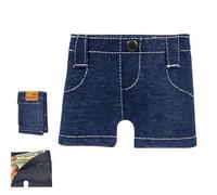 Générique Pocket Pants Mini Jean Wallet, Slim Compact Bifold Pocket Purse, Portable Retro Pants Style Wallet,for Cards Keys Or Cash (1pcs)