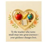 Générique Pocket Teacher Hug Souvenir - 3x3cm Teacher Appreciation Keepsake, Charming Decoration, Ideal Graduation Or Christmas Party Favor, With Card Card Size: About 8x4.5cm