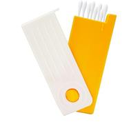 Générique Pocket Toothpick Holder, Toothpick Container Purse Box, PP Refillable Flosser Dispenser, Sliding Lid Organizer, Compact and Convenient for Camping, Dormitory, Hotel, Home, 7.5x1.5x3.2cm