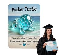 Générique Pockets Hug Card, Pocket Hugs Turtle Animal, 3.54x6.3 inch Inspirational Greeting Toys & Lightweight, Keepsake Companion for Birthday, Thanksgiving, Children, Preschoolers, Adults