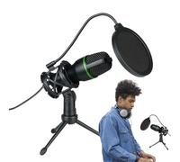 Générique Podcast Microphone - Microphone | Microfons pour Le podcasting | Kit de du Podcast USB Streaming | Enregistrement d'instruments Package de d'ordinateur, Plug-and-Play pour Les en