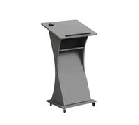Générique Podium De Pupitre À roulettes, Bureau Debout en Bois avec Étagère Rangement, Support Polyvalent for Ordinateur Portable, Supérieure Inclinée, Capacité Charge 150 Kg(Color3)