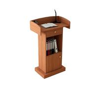 Générique Podium De Pupitre en Bois, Bureau Debout avec Compartiment De Rangement À Tiroir, Support De Livre Multimédia for Ordinateur Portable, Capacité De Charge De 150kg(Color2)