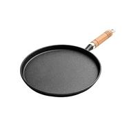 Générique Poêle à fond plat épais antiadhésive for crêpes, usage domestique, manche en bois, idéale for les fourrées et facile manipuler(Wooden handle 26 pan)