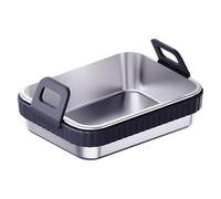 Générique Poêle à four pour friteuse à air - Plateau en acier inoxydable, support de remplacement résistant à la chaleur, à légumes de cuisine durable | Cuisson antiadhésive