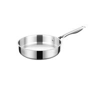 Générique Poêle à frire en acier inoxydable Mini poêles sauter 16/18 cm Petite casserole Usage général Compatible avec les cuisinières gaz et induction(16cm)