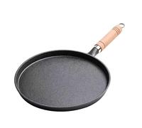Générique Poêle à frire en fonte de 26cm, Non revêtue, antiadhésive, for crêpes aux œufs, crêpière, Pot Steak, ustensiles cuisine(23cm)