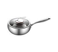 Générique Poêle À Frire En Titane - Poêle Profonde Avec Poignée, Conception À Chauffage Rapide, Antiadhésive Permettant Un Démoulage Facile Des Aliments | Casseroles De Cuisson Fiables Pour La Prépa