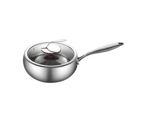 Générique Poêle À Frire En Titane - Poêle Profonde Avec Poignée, Conception À Chauffage Rapide, Antiadhésive Permettant Un Démoulage Facile Des Aliments | Casseroles De Cuisson Fiables Pour La Prépa