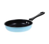 Générique Poêle à Frire Ergonomique et Pratique Bleu en Acier Inoxydable Résistante la Brûlure Antiadhésive Repas Quotidiens