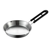 Générique Poêle à Frire Mini 16 Cm en Acier Inoxydable 304 Antiadhésive sans Revêtement, Poêle à Omelette Pratique Cuisine Familiale et Professionnelle, Ustensile Polyvalent pour Crêpes