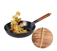 Générique Poêle à Frire - Sauteuse pour Cuisson - Poêle à Frire pour Camping,pour Restaurant Maison Barbecue Grill Pique-nique Intérieur Extérieur