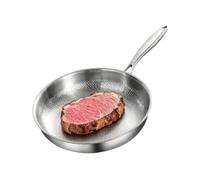 Générique Poêle À Frire - Ustensile De Cuisine Anti-Adhésif À Martelée - Poêle À Omelette En Acier Inoxydable - Induction Pour Cuisine Et Cuisinière Pour Saisir Le Steak Sauter Repas Familiaux