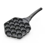 Générique Poêle à | Grill de Cuisson pour | 18 Cavités Galettes Japonaises Rondes Anti-Adhésif Maison Petit-Déjeuner Réunion