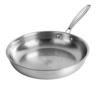 Générique Poêle De Cuisine,Poêle Résistante aux Rayures | Sauteuse en Titane Martelée,pour la Cuisson des Omelettes, Crêpes, Petit-déjeuner, Œufs, Poisson, Steak