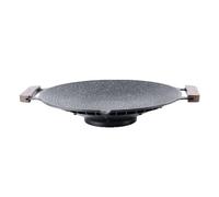 Générique Poêle Grill de Cuisinière - Poêle à Sauter avec Poignées | Grille Portable Anti-Vent pour Cuisson au Grill Camping Barbecue Plein Air
