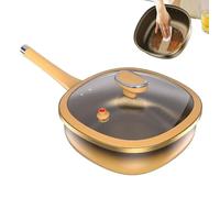 Générique Poêles Antiadhésives | Poêle et Casserole Antiadhésive avec Couvercle | Casserole en Renforcé pour Induction Cuisson Rôtissage Grillades Cuisine Maison Camping Restaurant