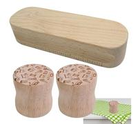 Générique Poids de de - Clap de Tailleur Rond en Bois | Accessoire de en Bois de hêtre sans accroc, Outil de Coupe d'échantillons à poignée Ergonomique pour Le Quilting, Le Repassage, Le