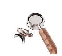 Générique Poignée à café 2 en 1 de 58mm, avec buse de dérivation et filtre détachable, diamètre intérieur de la tête 61-62mm
