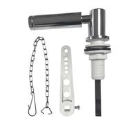Générique Poignée de Chasse d'Eau,Remplacement en de Zinc avec Chaîne,Poignée de Chasse d'Eau - Pour Domestique, Salle de Bain, Toilettes, Senior, Rénovation, Réparation,