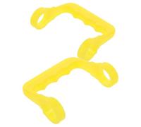 Générique Poignée de Cric Hydraulique Jaune 2 Pièces, Accessoire Ergonomique en Plastique pour Cric Horizontal de Voiture, Outil de Levage Portable pour Atelier Automobile