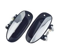 Générique Poignée de porte chromée Poignée de porte extérieure chromée et noire 0K2FB-59410 pour Kia Carens 2004-2006 Installation(Front Left and Right)