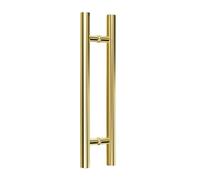 Générique Poignée de porte de douche, poignée de porte longue à tirer, conception en forme de H, en acier inoxydable, for salles de bains, hôtels, grange(Color1,Hole Spacing-40cm)